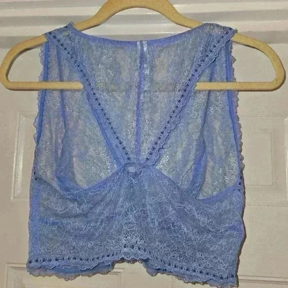 NWT Adore Me Womens Lacy Halter Light Blue Size 1X - Picture 2 of 6